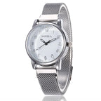 Women's Watches Simple Fashion Oirginal Wristwatch for Female Stainless Steel Mesh Strap Waterproof Magnet Buckle Reloj