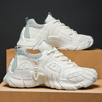 Men's Shoes 2025 Spring New Large-size Outdoor Casual Sneakers Men Thick-soled Trendy Shoes Shock-absorbing Anti-slip