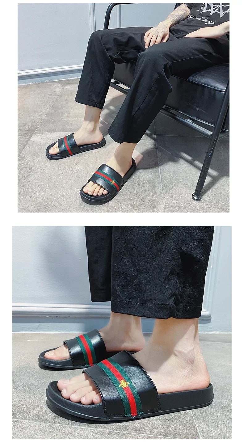 Slippers for Men Ultra Soft Slides Sandals Men Casual Summer Brand Non-slip Wear-resistant Indoor Outdoor Man Summer Slippers