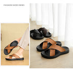 Men's Slippers 2025 Summer Large Size Outdoor Beach Casual Sandals Trend Men Shoes Flat Non-slip Comfortable Shoes Zapatillas