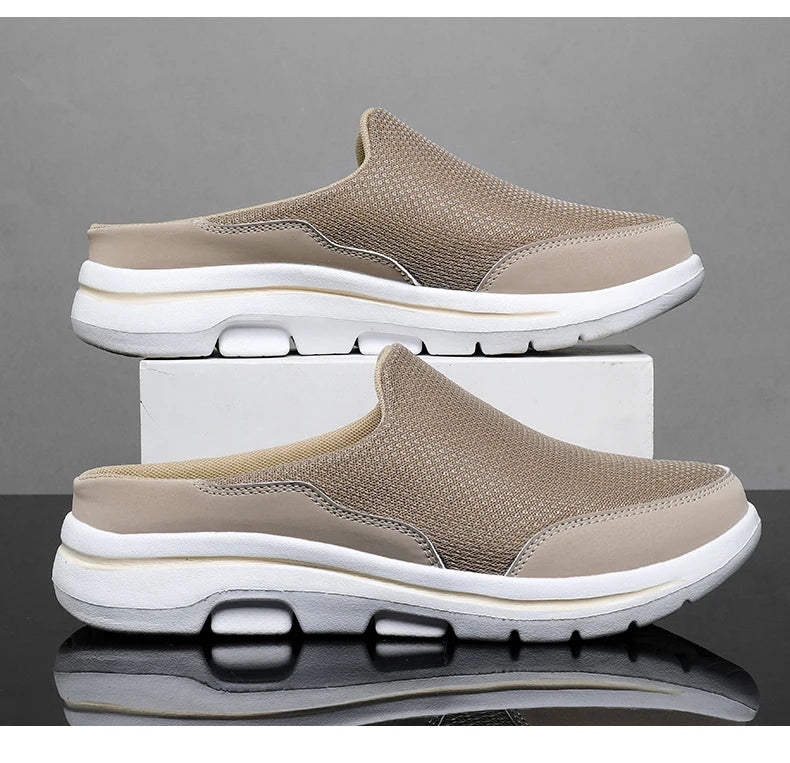 2024 Men Slippers Summer Breathable Home Indoor Slippers Men Thick Bottom Slides Fashion Couple Walking Shoes Chanclas Hombre