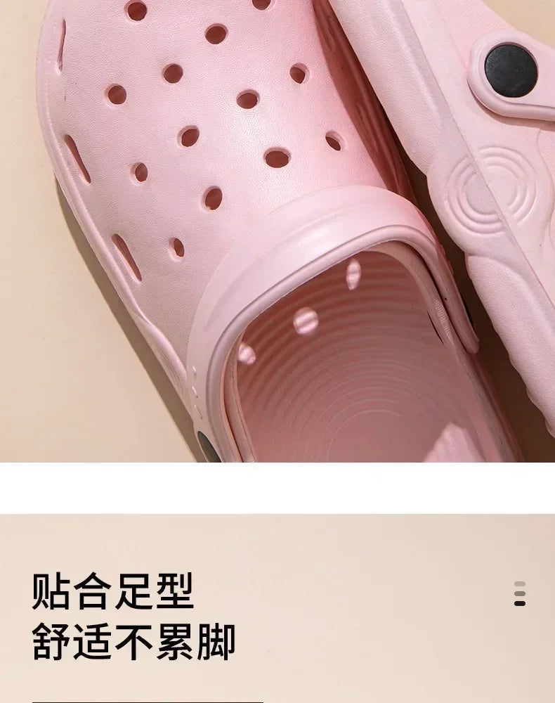 Womens House Slippers Casual Garden Clogs Outdoor Wide Toe Shoe for Ladies Men Sandalia Non Slip Indoor Outdoor Shoes