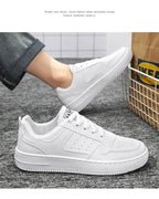 Men's Shoes Explosion Thick Soled Leather Small White Shoes Men's Trendy Shoes with Fashion Board Shoes Street Casual Shoes