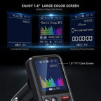 1.8 Inch Handsfree Car Radio AUX Bluetooth-Compatible FM Transmitter Modulator Car Wireless USB Fast Charger Car Charger Adapter