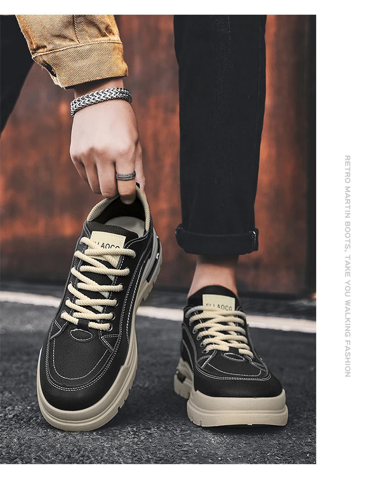 Men's shoes four seasons soft-soled non-slip casual shoes outdoor youth walking shoes fashion student sports shoes tooling shoes