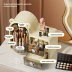 Rotating makeup storage box, desktop organizer, dust-proof cosmetic box, drawer-style cosmetic storage box