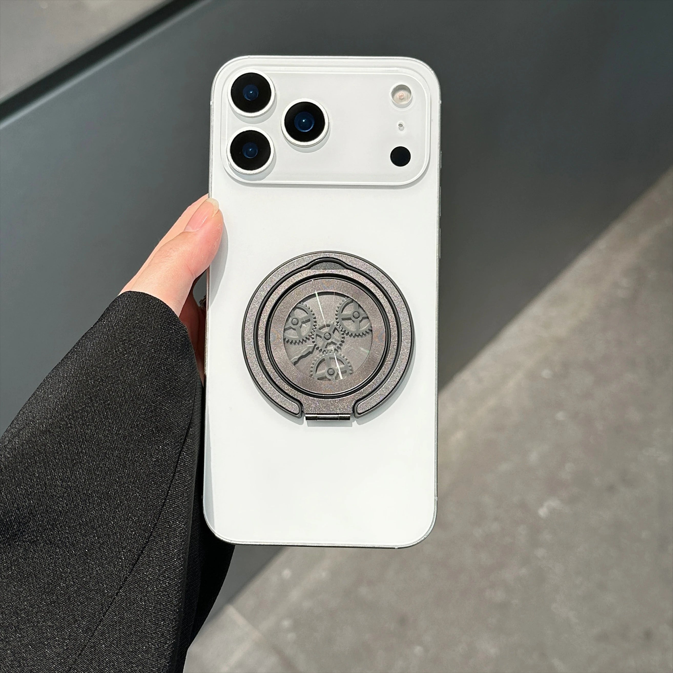 NEW Luxury Gear Design Magnetic Mobile Phone Stand Holder for IPhone Accessories Trend MagSafe Mobile Phone Bracket Fashion 2025