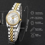 2PCS/Set Couple Watches Luxury Men Business Watch Women Calendar Quartz Wristwatch Reloj Hombre Mujer（Without Box）