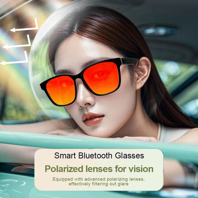 2025 Sunglasses Smart Glasses Men Women Technology Audio Call Remote Headset Sunglasses Sports Driving Music Earbuds Headphones