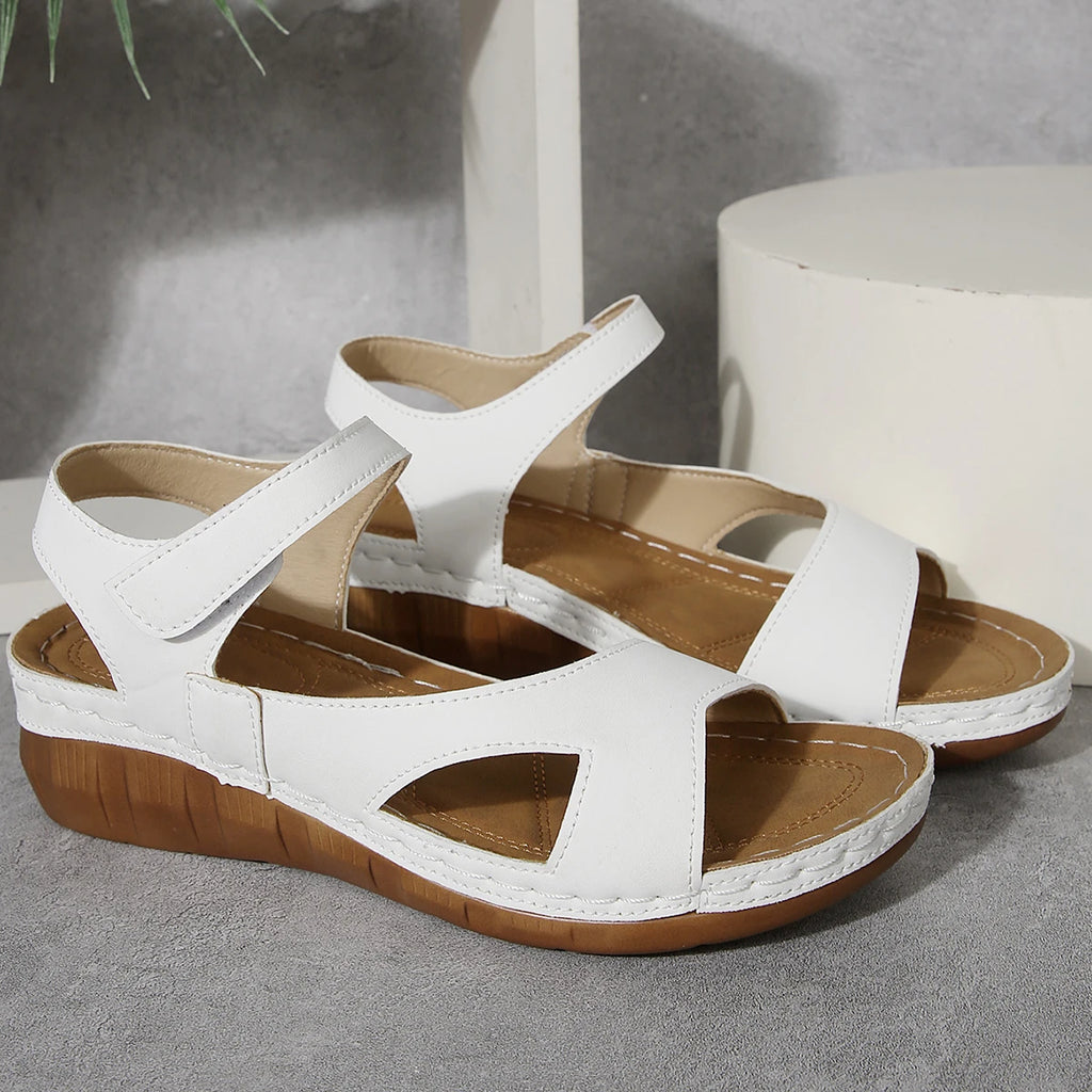 Women's Sandals 2025 Summer Sandals Women Heels Sandals Casual Wedges Footwear Summer Shoes Woman Soft Heeled Shoes