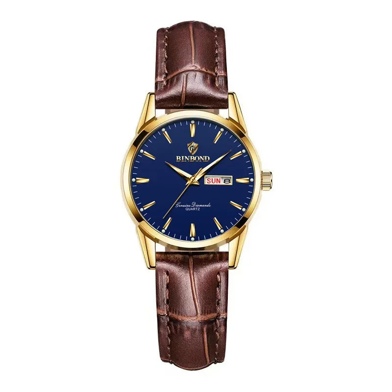 Man Watch Top Luxury Brand Couple Watch For Women Men Waterproof Clock Male Calendar Quartz Wrist Watches Leather Strap Ladies