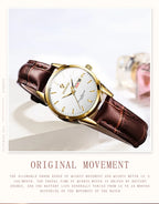 Man Watch Top Luxury Brand Couple Watch For Women Men Waterproof Clock Male Calendar Quartz Wrist Watches Leather Strap Ladies
