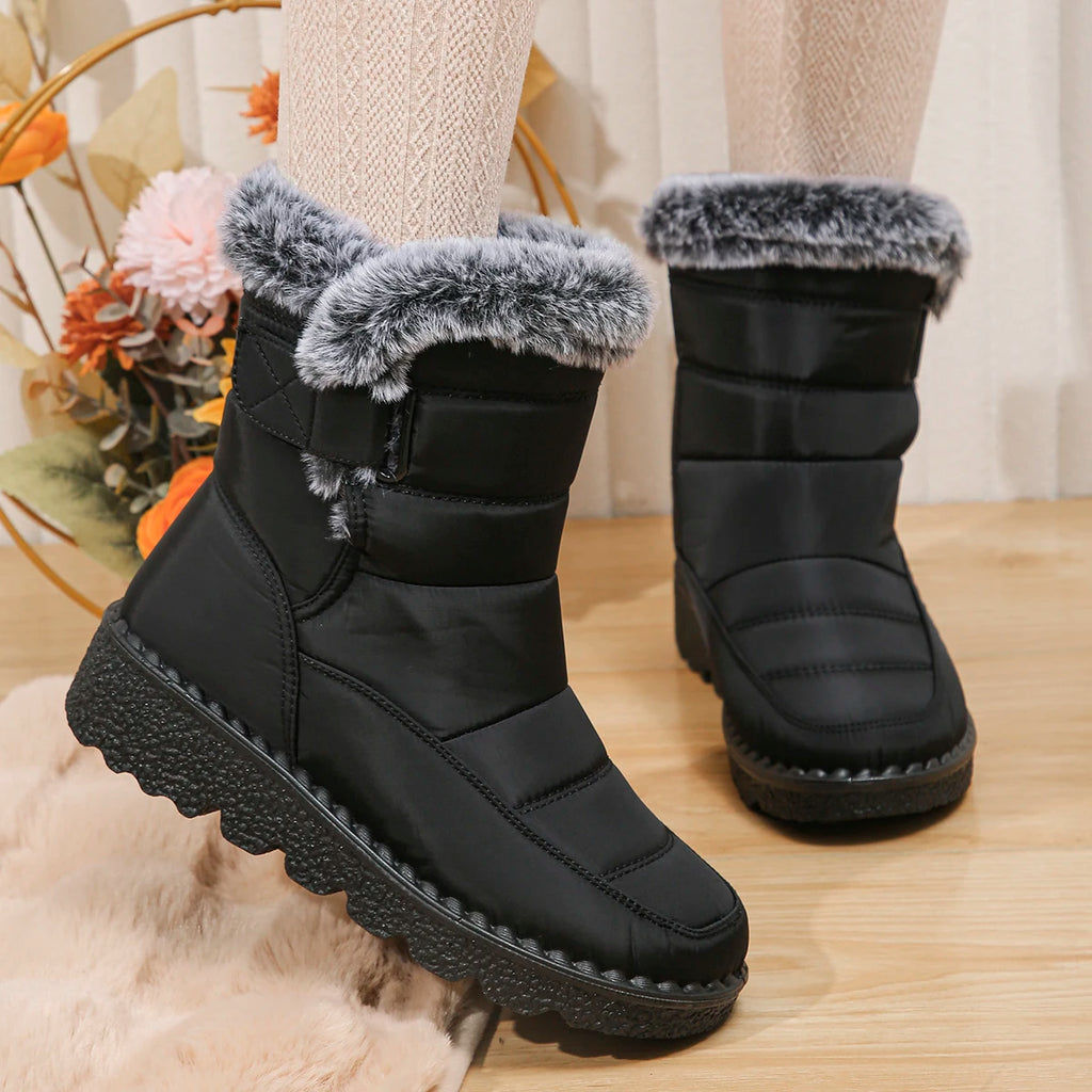 Women's High Heels Ankle Boots for 2023 Black PU Leather Platform Short Boots Woman Side Zipper Thick Heeled Punk Botas De Mujer