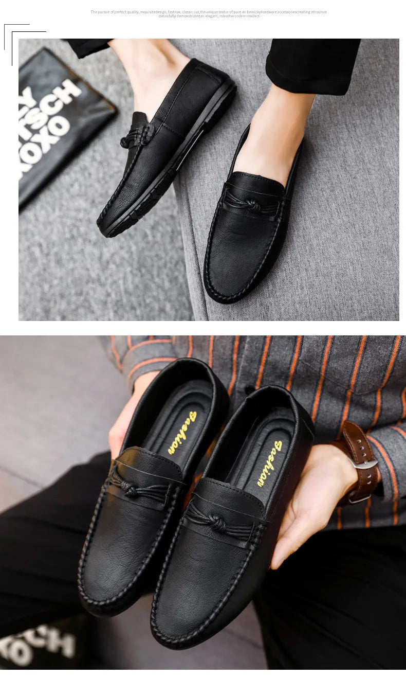 Men's Shoes 2025 Mens Moccasins Comfortable Slip-on Driving Shoes Fashion Men Casual Shoes Summer Versatile Zapatos Para Hombres