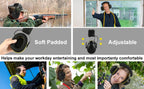 Electronic Headphone 5.0 Bluetooth Earmuffs Hearing Protection Headphones for Music Safety Noise Reduction Charging