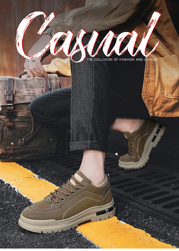 Men's shoes four seasons soft-soled non-slip casual shoes outdoor youth walking shoes fashion student sports shoes tooling shoes