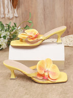Women's Slippers Casual Fashionable  High Quality Shoes for Women Shallow Women Sandals Elegant Flowers Design Women's Slippers