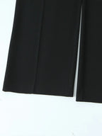 Willshela Women Fashion Solid Lace Up Side Zipper Straight Pants Vintage High Elastic Waist Female Chic Lady Trousers