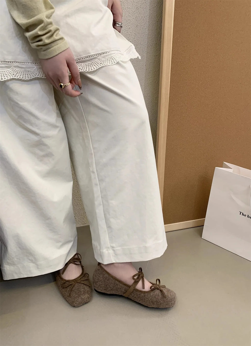 Flats Women's Loafers Shoes Shallow Suede Bow Fashion Shoes Square Toe Casual Dress Autumn 2025 Designer Cozy Zapatos De Mujer