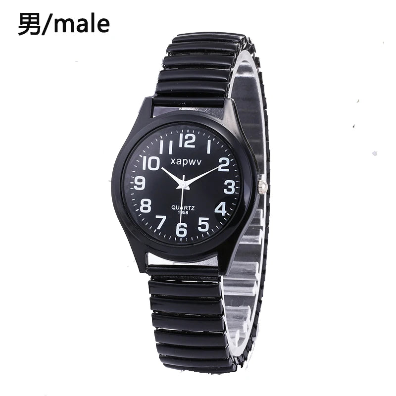 Casual Couple Watches Men Arabic Numerals Fashion Ladies Watch Quartz Wristwatch Pair