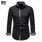 Men's Shirt with Collar White Shirts Man Long Sleeve Men's Shirts Mens Polo Shirts for Men Famous Brands Camisa Social Masculina