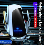 Car Mobile  Phone Holder For Audi A4L 2017-2019 Q5L 2018-2020 7" Screen Fixed Base Wireless Charging Phone Mount Car Accessories