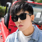 2025Sunglasses for men's drivers, stylish and versatile, Korean style trendy GM sunglasses, square sunshade sunglasses for women