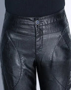 Pants for Women High Waist PU Leather Harem Woman Trousers Aesthetic One Size Classic Autumn Trends 2025 90s Outfits Clothing G