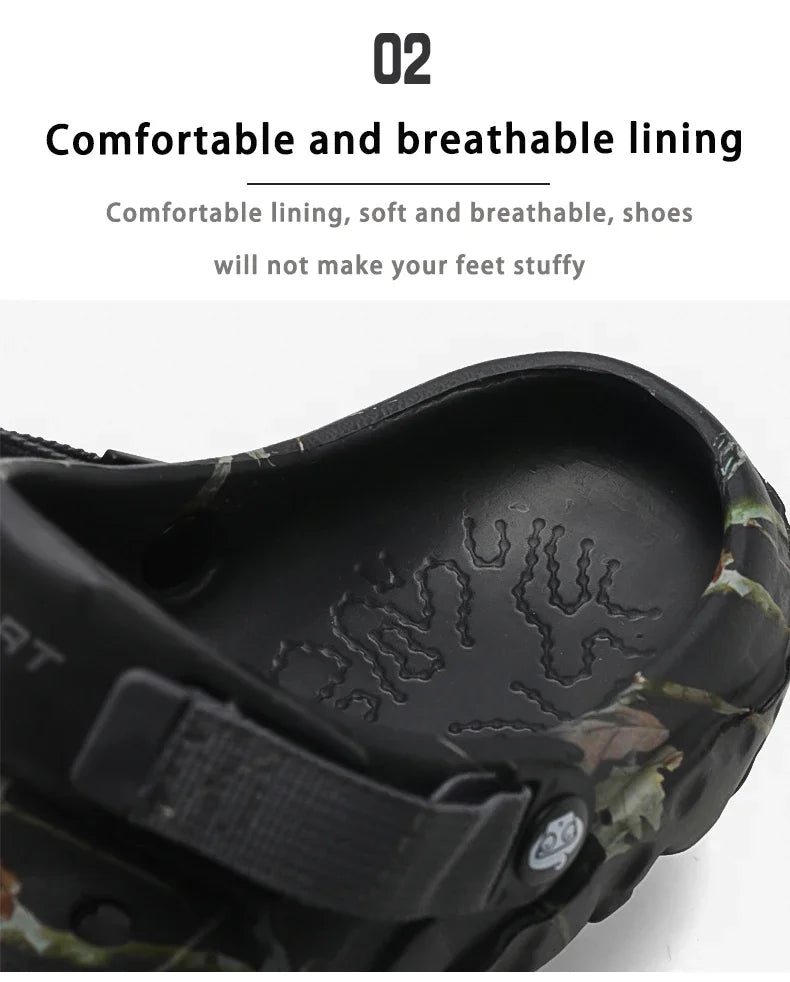 2025Men Slippers High Quality Classic Outdoor Anti-Slip Garden Shoes Lightweight Fashion Casual Sandals Sandals for Men Platform