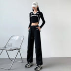 pants for women in autumn 2025 new loose fitting straight tube casual high waist wide leg pants women y2k streetwear Cargo pants