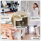 Makeup Storage Box And Light Beige Care Product Storage Box, A High-capacity Cosmetic Storage Solution. Cosmetic Storage