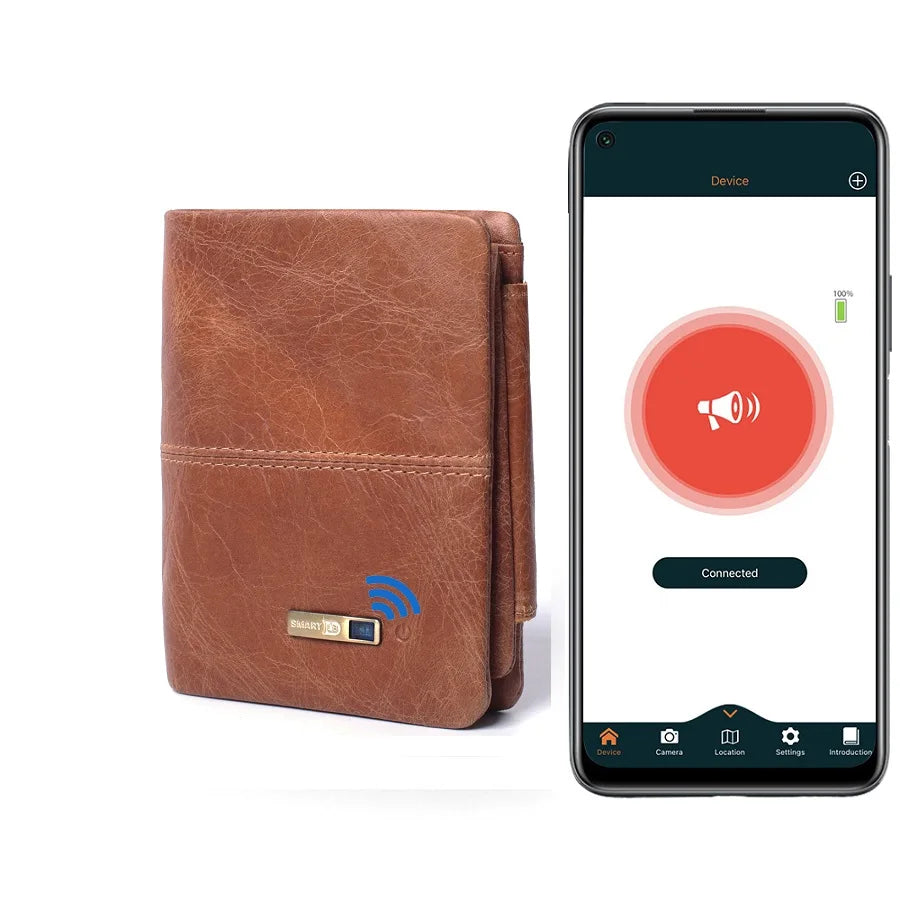 Smart Wallets GPS Tracker Card For Android And IOS Men Wallet  Card Holder For Air tags Magsafe Men Gift Fathers Day Gift