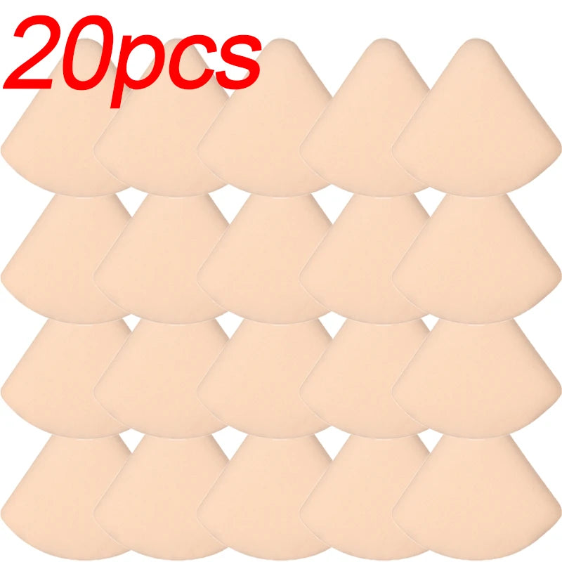 20pcs Soft Thick Powder Puff Powder Liquid Cosmetics Puff Makeup Puffs Wet Dry Use Concealer Foundation Sponge Cushions Tool