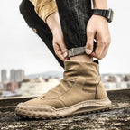 New Male Shoes Spring Autumn Men's Boots High Cut Footwear Quality Offers Cheap Original Deals Y2k Size 45 Designer Classic Sale