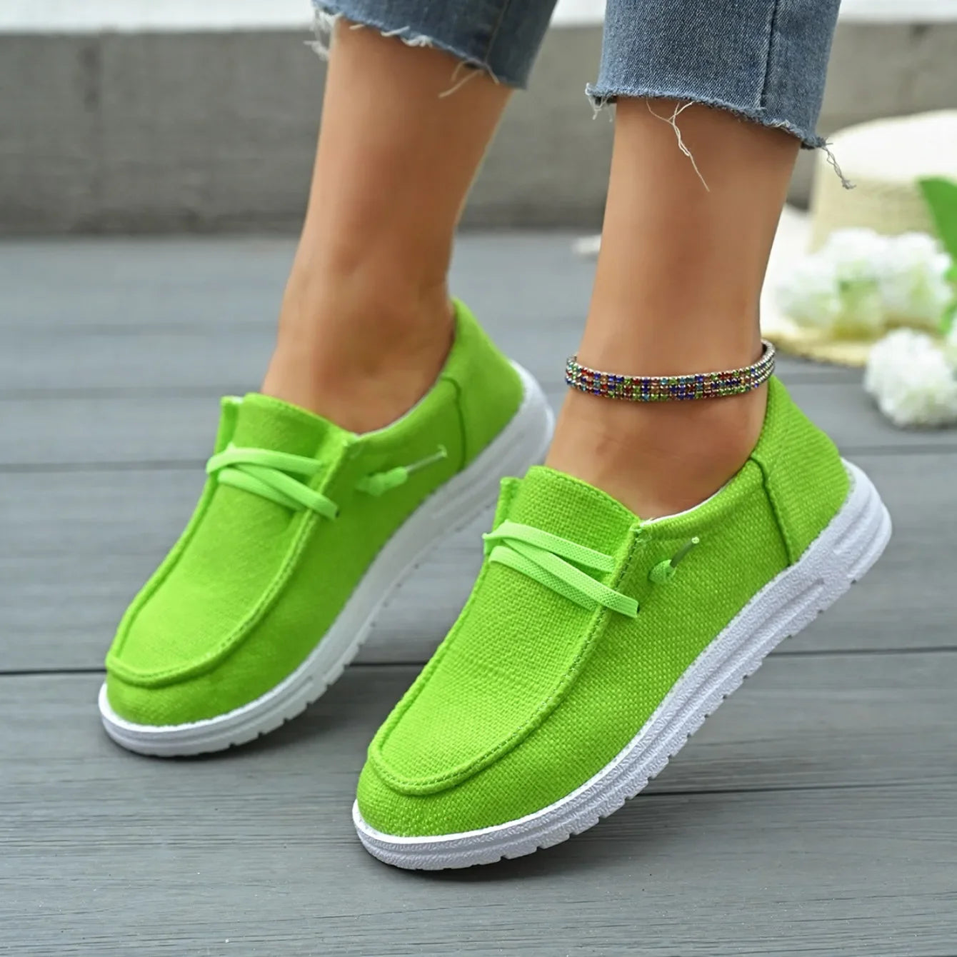 Women Flats Shoes New Summer Casual Breathable Loafers Platform Designer Shoes Slip on Fashion Sneakers Women Zapatos De Mujer