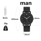 Couple Watches for Lovers 2023 Fashion Quartz Watches Men Women Waterproof Splash Resistant Wristwatch Lovers Watches