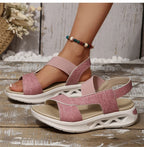 Women's Sandals Casual Summer Women Sandals Soft Heels Sandalias De Mujer 2025 New Summer Shoes Woman Mix Color Footwear Female