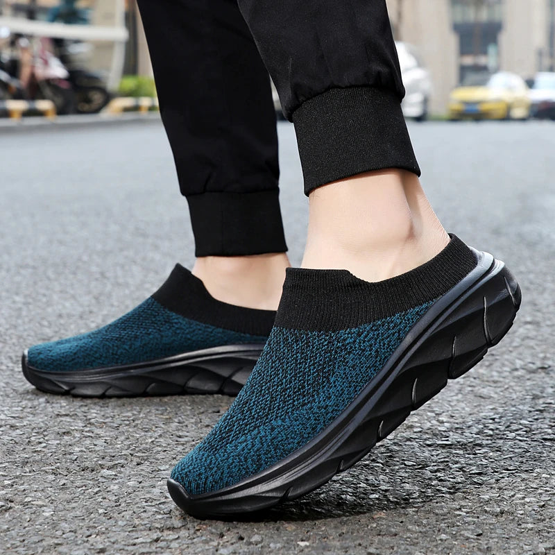 2025 Men Slippers Summer Breathable Home Indoor Slippers Men Thick Bottom Slides Fashion Couple Walking Shoes Chanclas Hombre