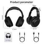 Large Earmuffs Headphones Bluetooth Earphones Wireless Headsets Bass Headset Noise Cancelling With Mic Helmet Support TF-card