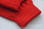 Winter 4-11 Year Old Children's Writing Cold-proof Warm Gloves Solid Color Knitted Wool Acrylic Full-finger Split-finger Gloves