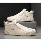 2024 New Casual Shoes for Men Luxury Round Toe Men Ankle Boots Light Slip on Walking Shoes Outdoor Comfor Men High Top Sneakers