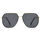 2023 Luxury Sunglasses For Men Women Brand Metal Big Frame Glasses Ladies UV400 Blue Black Sunglass Male Female Eyewear