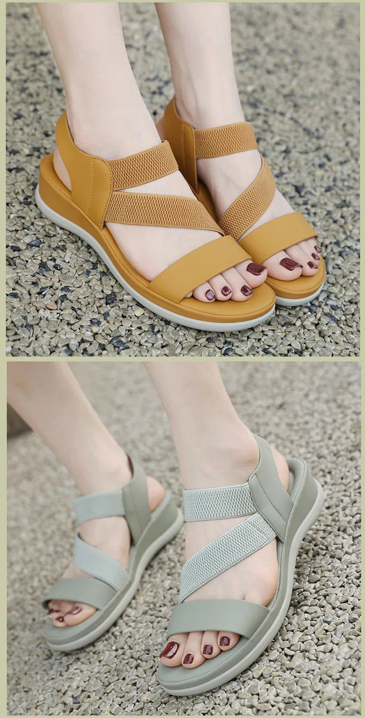 Sports Sandals for Women's 2025 Summer New Casual Sandal for Womens Large Thick Bottom Beach Sandals Platform Shoes Women