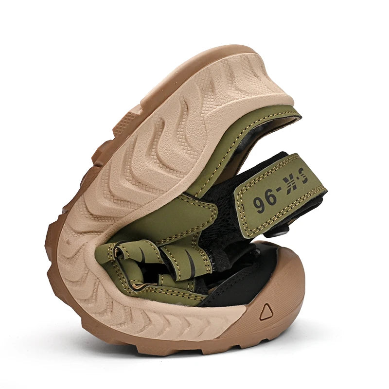 Mens Sandals Hot Sale Summer Outdoor Non-slip Beach Shoes Anti-collision Rubber Wading Shoes Fashion Breathable Male Sneakers