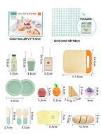 wooden Kitchen toy wooden tableware Food Sets toy  role play Educational Cosplay preschool gifts for kids Kitchen Accessories