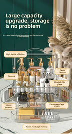 Cosmetics storage box Desktop dust drawer type large-capacity finishing box Multifunctional skin care product storage box
