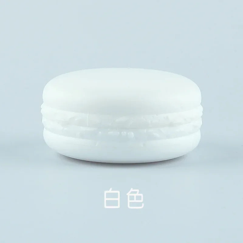 10G 20/50/100pcs Plastic Cosmetic Cream Containes, Candy Color Macarons Lipstick/Lip Balm Sub Package,Cute Eyeshadow Powder Case