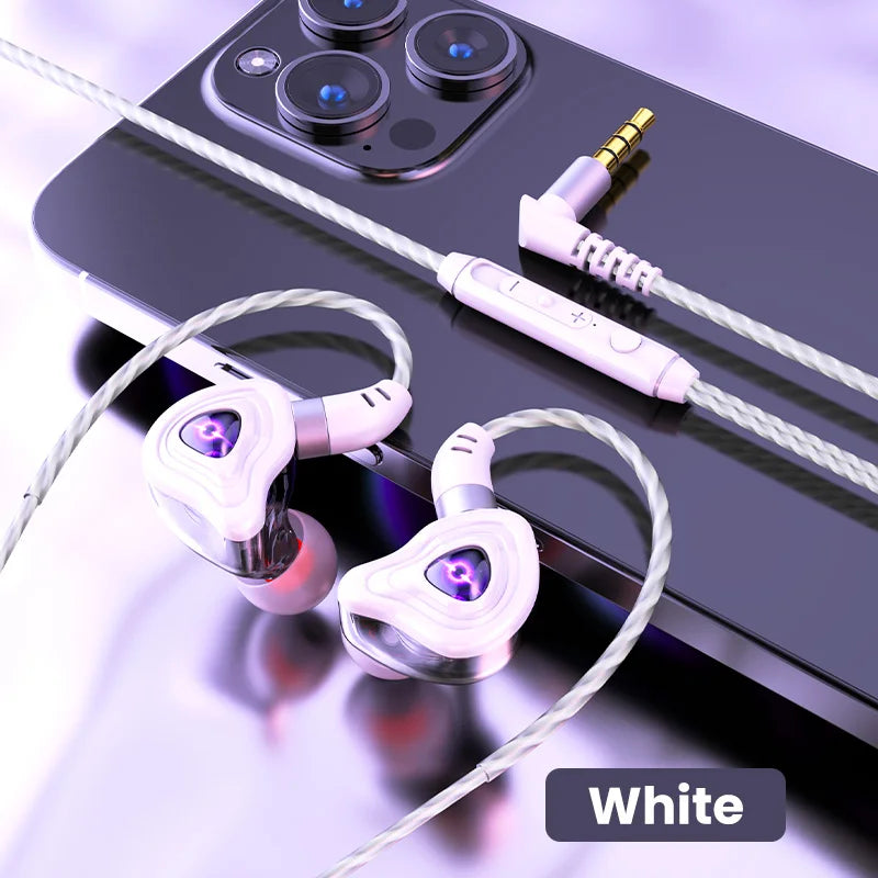 In-Ear Earbuds High Quality Headset 2 Color Optional Built-In Microphone In-Ear Wired Earphone for Phone Computer Headphone