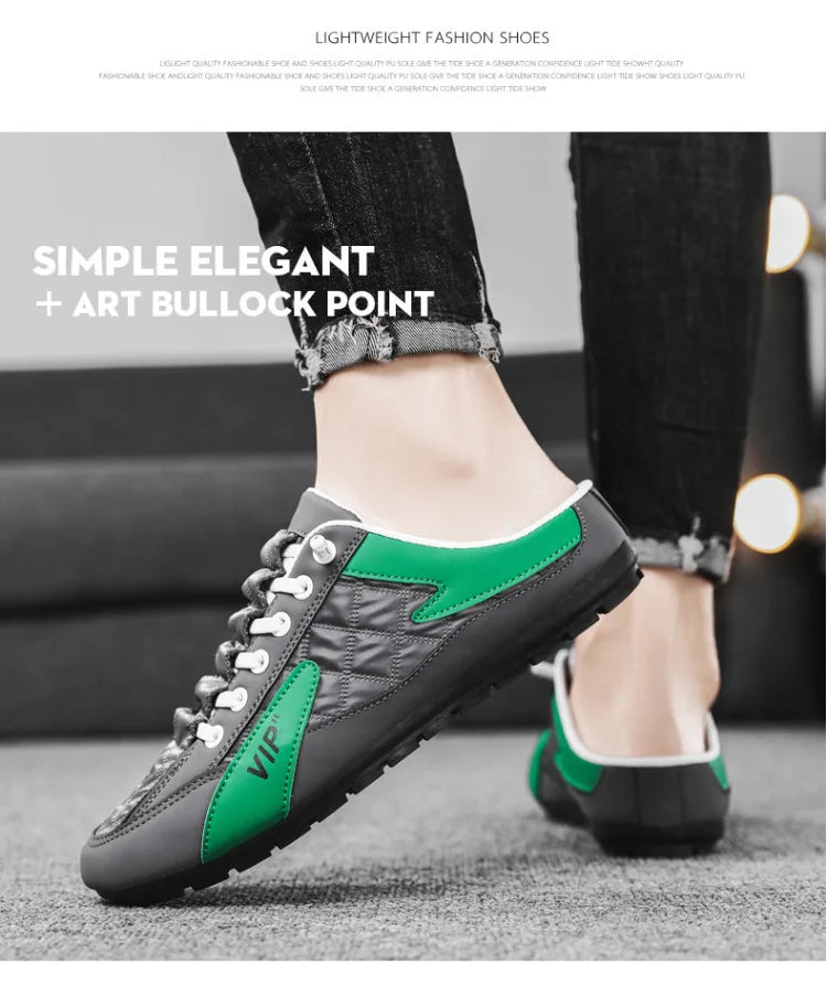 2025 Summer Slippers for Men Trendy Men's Flat Bottom Casual Shoes Soft Sole Support Shoes Men's Sneakers Zapatos De Hombre