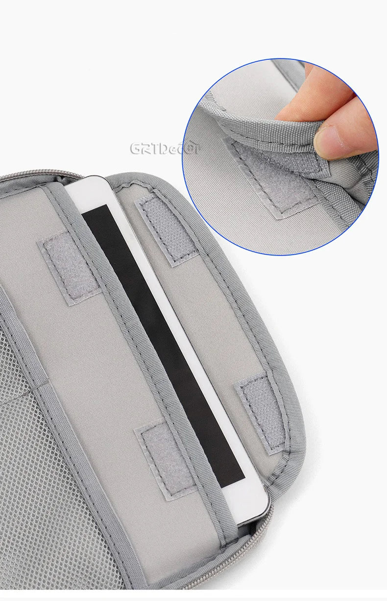 Electronics Protective Storage Bags for Cable Organizer Bag Handheld Tech Pouch for Tablet Phones & Power Banks Organizador Case